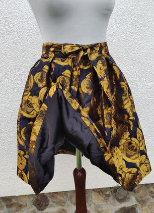 Жаккардовая юбка ручной работы на подкладке3 фото