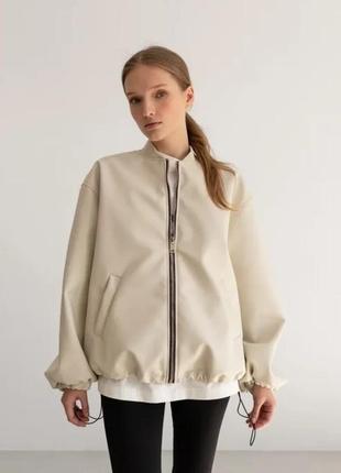 Бомбер куртка эко кожа украинского бренда be оm design3 фото