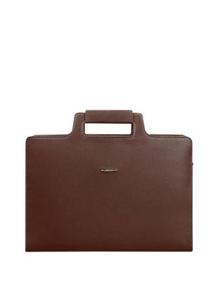 Женская кожаная сумка для ноутбука и документов blanknote 15 burgundy (bn-bag-36-vin)