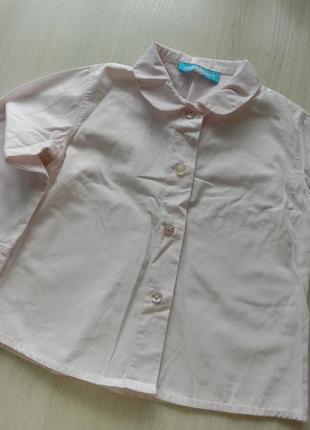 Блуза рубашка нежно-розового цвета1 фото