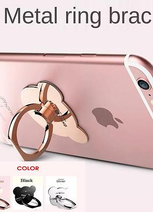 Перстень власник телефону ведмедик метал унісекс спіскає на палець.