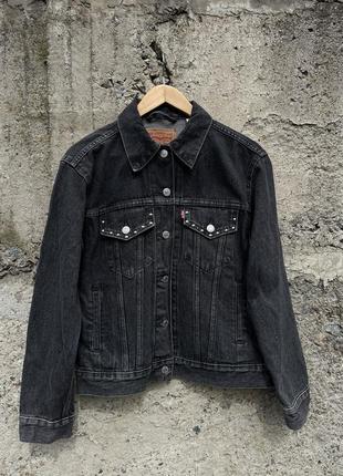 Крута джинсова куртка джинсовка levi's women's ex-boyfriend trucker jackets