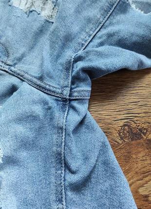 Hollister джинсовые шорты удлиненные, высокая посадка бермуды летние, длинные шорты6 фото