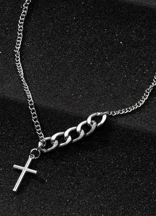 Цепочка с крестиком y2k