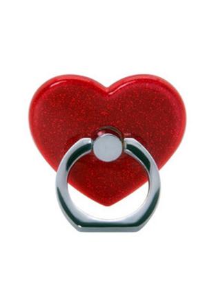 Кольцо держатель для телефона сердце в форме сердца попсокет на палец popsocket3 фото