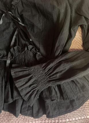 Готична блуза жіноча чорна goth/vintage/romantic goth/victorian goth5 фото