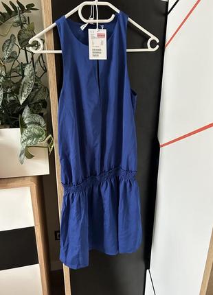 &amp; other stories яркое платье туника 34-36 электрик