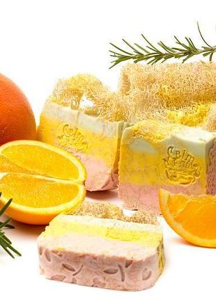 Массажное мыло "розмарин-грейфрут-апельсин" от мир мыла