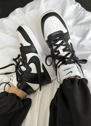 Кроссовки nike sb dunk high x ambush black / white 🔥5 фото