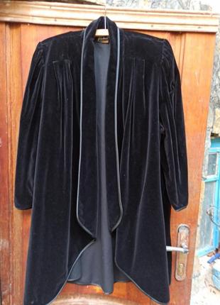 Hoptnes пальто бархат винтаж