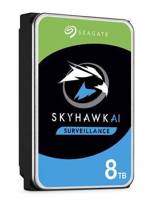 Жесткий диск 8tb seagate skyhawk ai st8000ve001 для видеонаблюдения