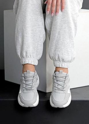 Жіночі кросівки натуральна шкіра білий ,сірий з білим, сірий4 фото