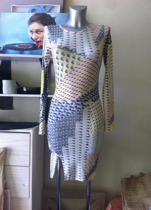 Интересное платье с разрезом от  bodycon dress topshop 8-10
