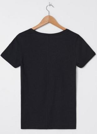 Нова чорна футболка з органічної бавовни2 фото