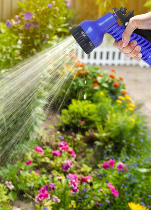 Гнучкий супер шланг городній magic hose 75м для поливу грядок від виробника10 фото