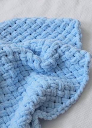 В'язаний плед плетінка. дитяча ковдра