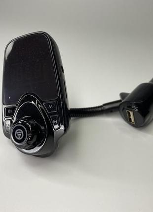Автомобильный fm модулятор трансмиттер t10 bluetooth голосовая связь handsfree и usb зарядка