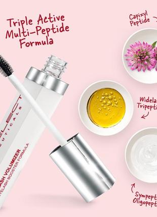 Средство для роста ресниц и бровей dermelect xl lash volumizer бустер4 фото