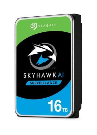 Жесткий диск 16tb seagate skyhawk ai st16000ve002 для видеонаблюдения