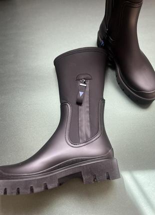 Сапоги дождевые резиновые rain boots verbenas4 фото