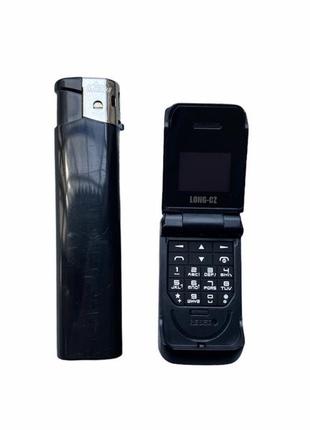 Маленький мобильный телефон раскладушка long-cz j9 черный7 фото