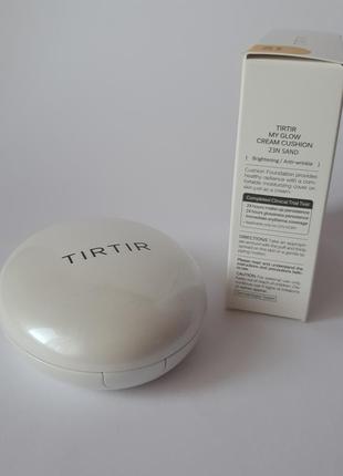 Корейська косметика tirtir, my glow cream cushion, spf 30 pa++, 23n6 фото