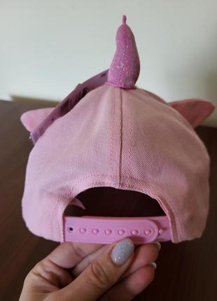 Рожева кепка бейсболка для дівчинки єдиноріг 52 см3 фото