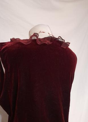 Майка блуза оксамитова в готичному стилі готика панк аніме6 фото
