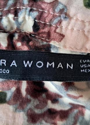 Блуза zara хлопок рубашка zara разм m-l5 фото