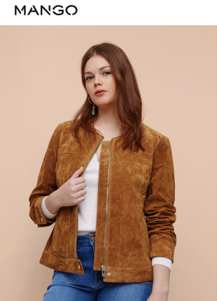 Жакет suede jacket, пог 52 , mango , отличного качества замша2 фото