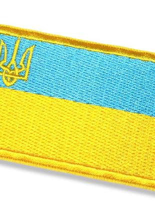 Аппликация для одежды нашивка флаг украины №1/7.5х4.5см