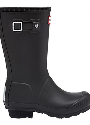 Детские резиновые сапоги hunter big kids' original rain boots: black