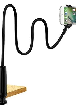 Гнучкий тримач для телефона з прищіпкою vhg ivy 85 см flexible mobile holder black