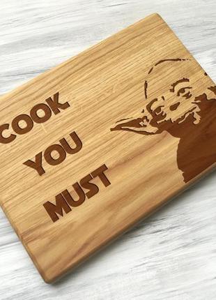 Разделочная доска "cook you must"2 фото
