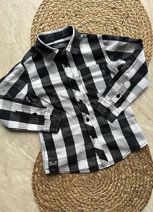 Рубашка в клетку 104 см 4 года