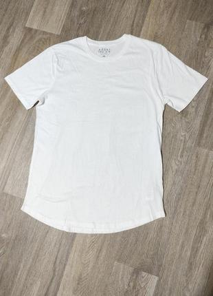 Мужская белая футболка / boohoo man / мужская одежда / чоловічий одяг /1 фото