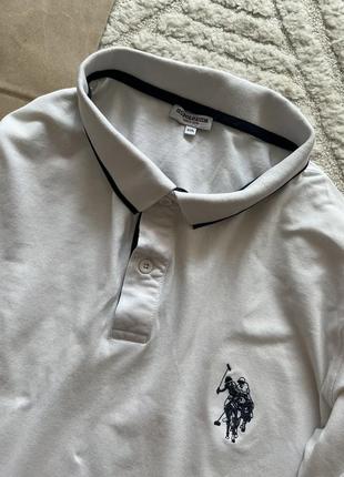 Мужская крутая рубашка поло u.s polo assn. ralph lauren dutti5 фото