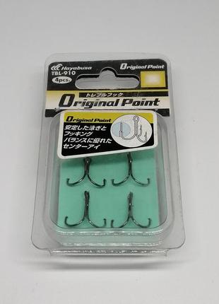 Крючки тройные рыболовные hayabusa original point n°4
