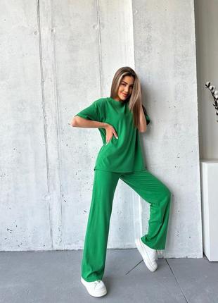 Жіночий костюм футболка і штани літний літо брюки