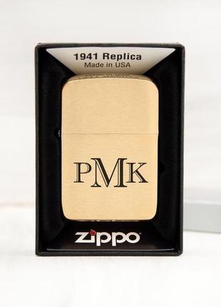 Зажигалка zippo original с бесплатной гравировкой, подарок на 14 октября