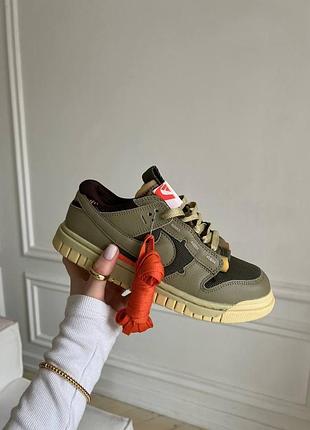 Кросівки nike air dunk low jumbo medium olive