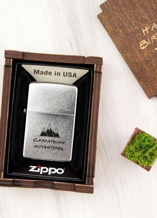 Чоловіча запальничка zippo з безкоштовним іменним гравіюванням7 фото