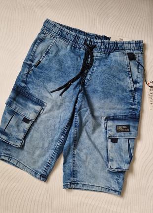 Шорты мужские джинсовые, джоггеры шорты хлопок3 фото