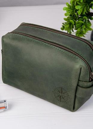 Кожаная косметичка с гравировкой