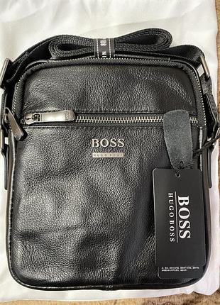 Чоловіча шкіряна сумка boss