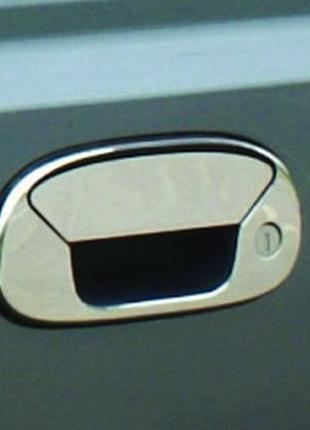 Накладка на ручку багажника (нерж.) carmos - турецька сталь для fiat doblo i 2005-2010 рр