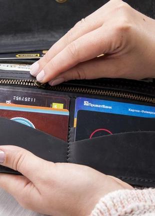 Іменний жіночий шкіряний гаманець з гравіюванням на замовлення9 фото