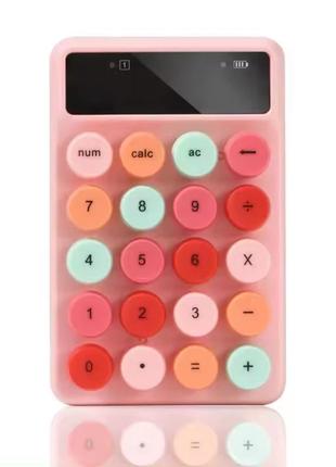 Бездротова цифрова клавіатура vhg q3 pink, wireless numeric keyboard