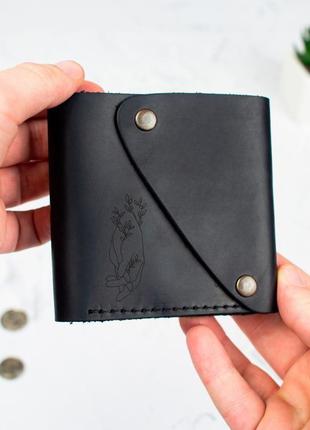 Міні гаманець шкіряний з гравіюванням9 фото