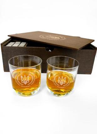 Подарок любителю виски: стаканы + охлаждающие камни с гравировкой5 фото